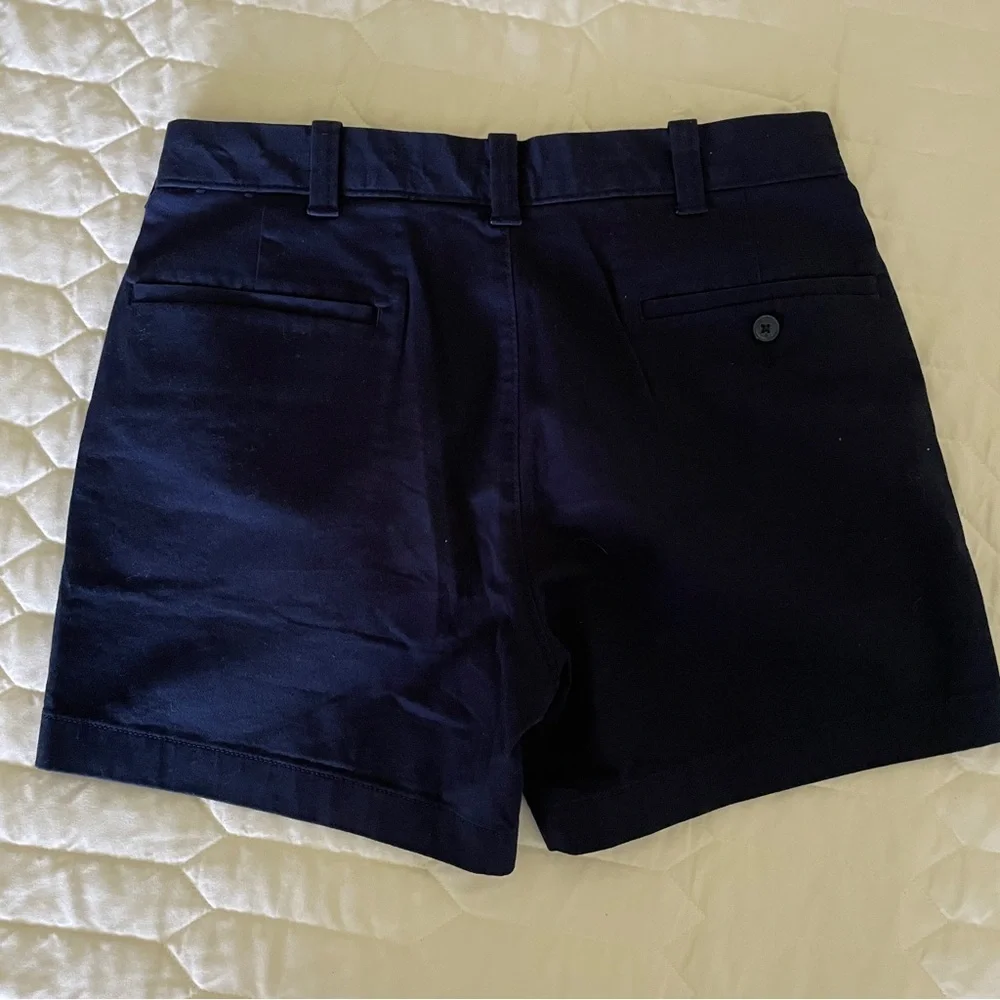 J. Crew Women’s 5in seam Dark Blue Flat Front Shorts Size 29​ - Picture 3 of 4